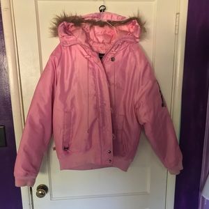 Baby Phat Pink Fur Trim Puffer